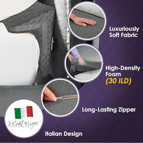 XetraDesign Bed Wedge Pillow for Headboard Gap Up to 7", Triangle Gap Filler - Image 4