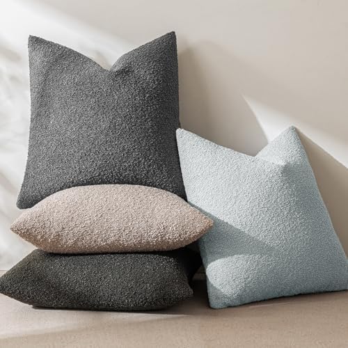 MIULEE Textured Boucle Lumbar Pillow Cover - Image 4