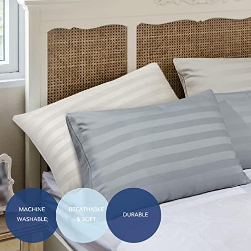 Pillow Cases Standard Size, 100% Egyptian Cotton Pillow Protectors - Image 4
