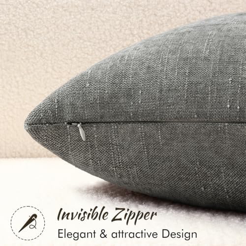 decorUhome Chenille Decorative Throw Pillow Covers 18x18 Set of 2 - Image 3