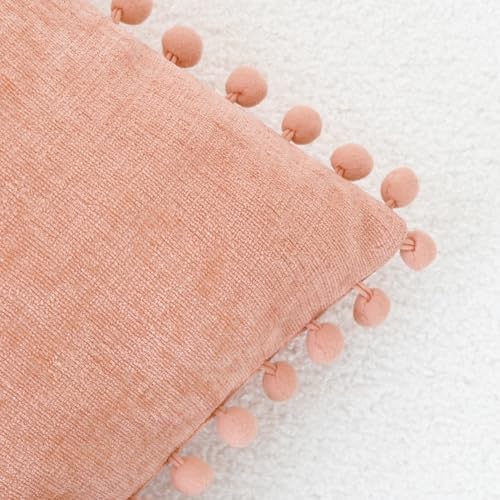 CaliTime Decorative Couch Throw Pillow Covers 16 X 16 Inches Dusty Pink - Image 3