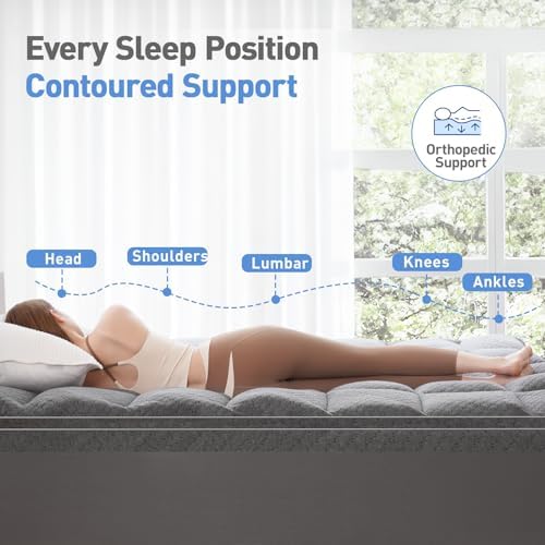 Dual Layer 3 Inch Memory Foam Mattress Topper California King Size, 2 Inch - Image 3