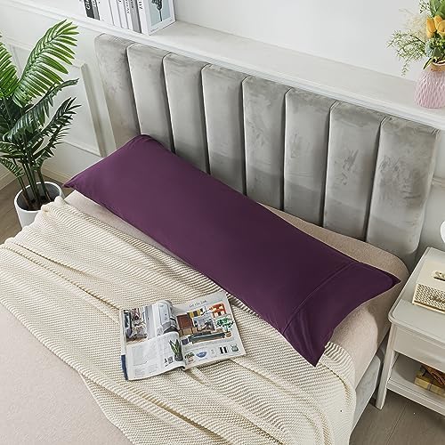 H HOUSEHOLD 100% Jersey Knit Cotton Body Size Pillowcases Set of 1, Super Soft - Image 4
