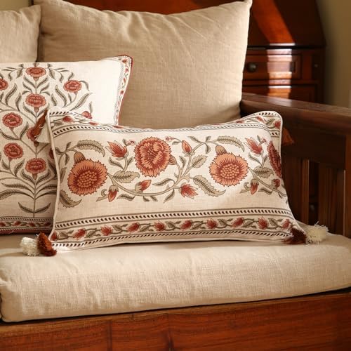 ISAENNE Designer Vintage French Linen Throw Pillow Cover - Image 5