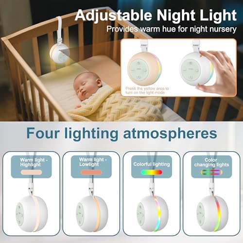 Portable Sound Machine for Baby Kids Adults, USB Rechargeable White Noise - Image 4