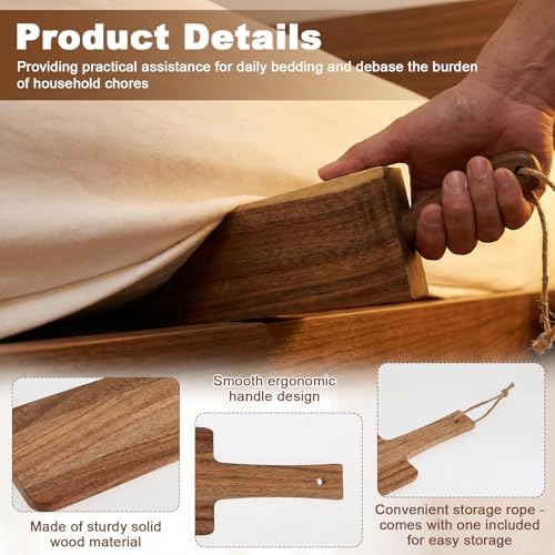 Wood Mattress Lifter Tool, Bed Maker Tool, Easy Lever-Action Lift Comfort Grip - Image 5