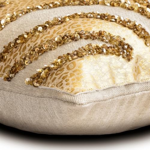 The HomeCentric Decorative Gold 12"x26" Lumbar Pillow Cover, Faux Leather Animal - Image 2
