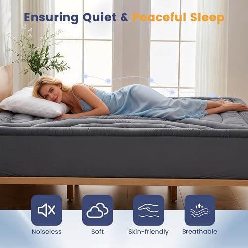 Waterproof California King Mattress Pad, Noiseless Mattress Protector - Image 5