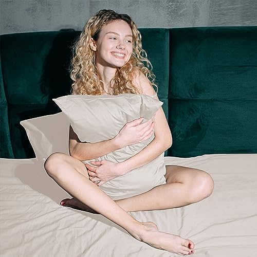 100% Egyptian Cotton Standard Size Pillow Protectors - Image 5