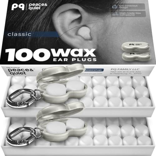 Peace&Quiet PQ 100 Wax Ear Plugs by PeaceQuiet
