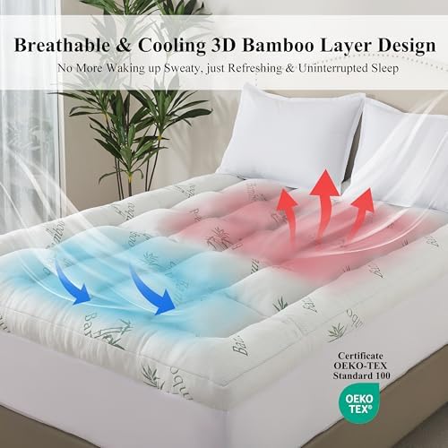3 Inch Queen Size Memory Foam Mattress Topper - Image 3