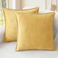 CaliTime Decorative Couch Throw Pillow Covers 20 X 20 Inches Gold by CaliTime