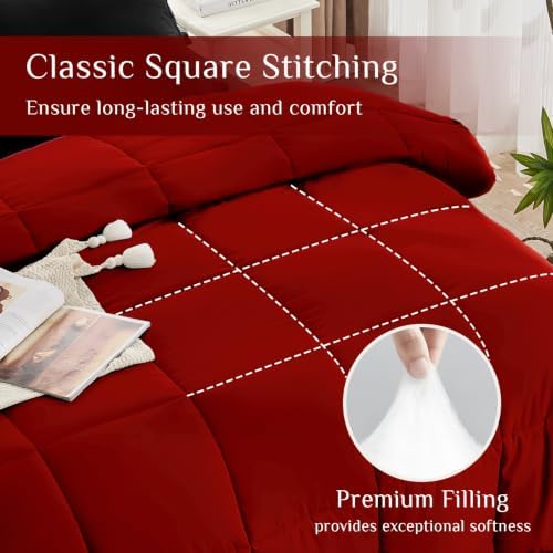 JOLLYVOGUE Oversized Queen Comforter Set, Ultra-Soft Bed in a Bag 7 Pieces - Image 3
