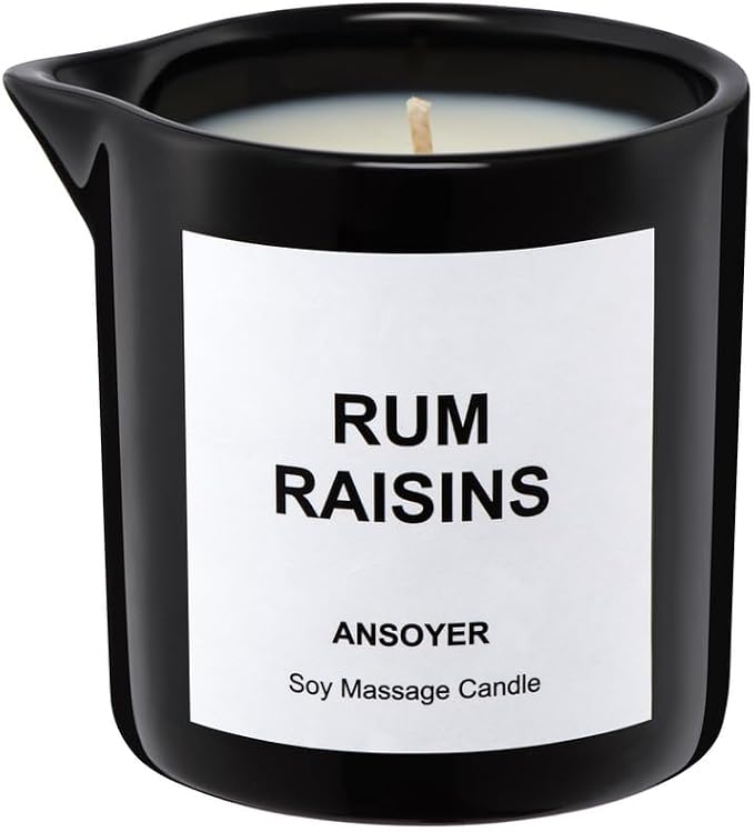 Massage Oil Candle for Men, Ultra Hydrating Body Care by ANSOYER