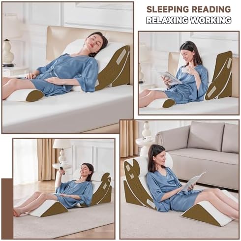 Yojoker 4PCS Orthopedic Bed Wedge Pillow Set - Image 4