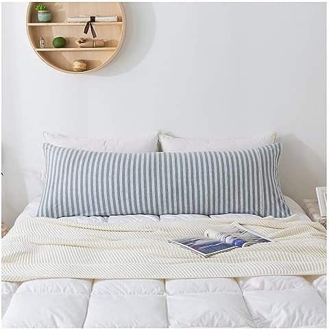 H HOUSEHOLD 100% Jersey Knit Cotton Body Size Pillowcases Set of 1, Super Soft by HHOUSEHOLD