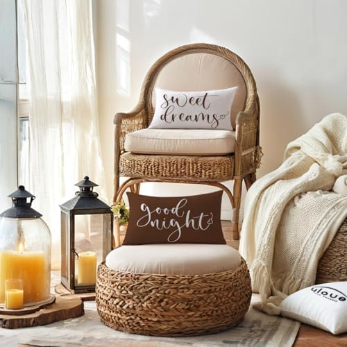 Bedding Decorative Lumbar Pillowcases Sweet Dreams Good Night Cushion Covers - Image 7