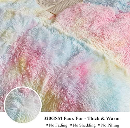 XeGe Fluffy Shaggy Faux Fur Body Pillow Cover - Image 5