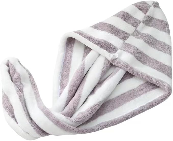 Microfiber Hair Towel Wrap, Quick Dry Hair Turbans by Unknown