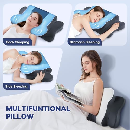 DONAMA Cervical Pillow for Neck Pain, Ergonomic Memory Foam Contour Pillow - Image 2