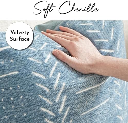 BlissBlush Coastal Blue Decorative Throw Pillow Covers 20x20 Set of 2, Soft - Image 2