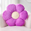 Kcvvcr Purple Flower Plush Throw Pillow, Cute Decorative Flower Shaped by Kcvvcr