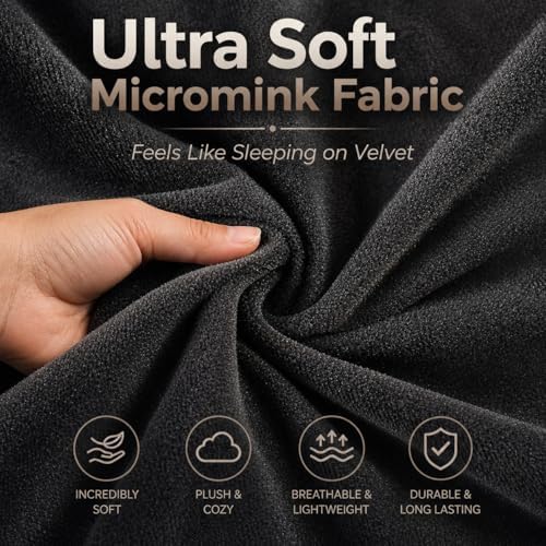 EVOLIVE Micromink Euro Sham Cover 26"x26", Hidden Zipper, 1 Pack - Image 4