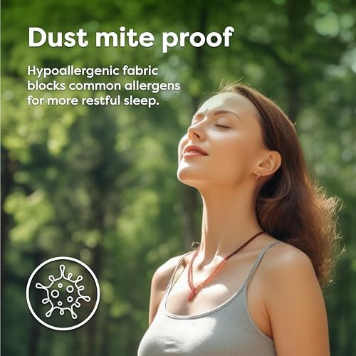 HOSPITOLOGY PRODUCTS FullXL Mattress Protector Hypoallergenic Natural Cotton - Image 3