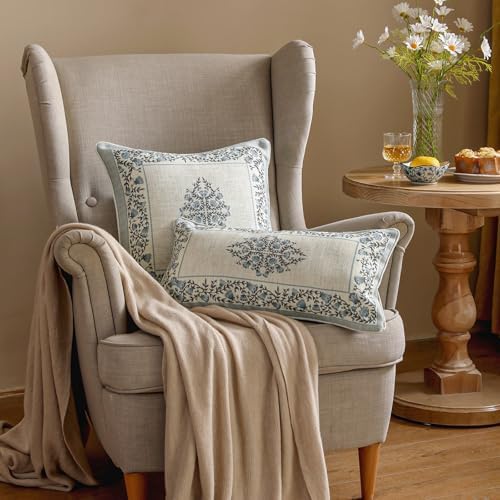 ISAENNE Designer Linen Throw Pillow Cover - Image 4