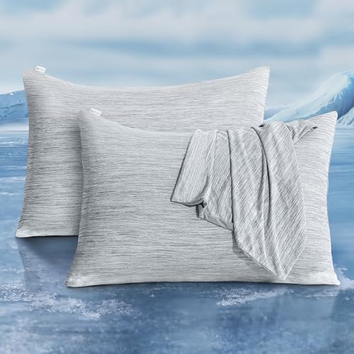 LUXEAR Cooling Pillow Cases for Hot Sleepers, King Size by Luxear
