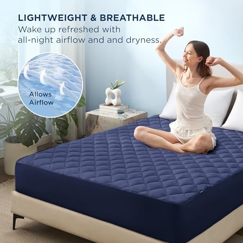 Bedsure Twin XL Mattress Protector, Quilted Waterproof Mattress Protector - Image 4