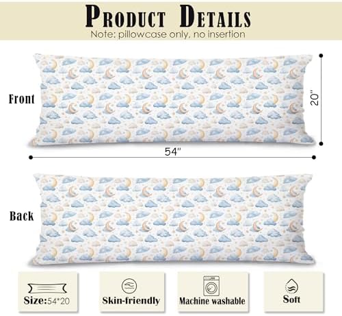Abstract Mountain 20x54 Body Pillow Cover, Maximalist Colorful Mountain Floral - Image 2