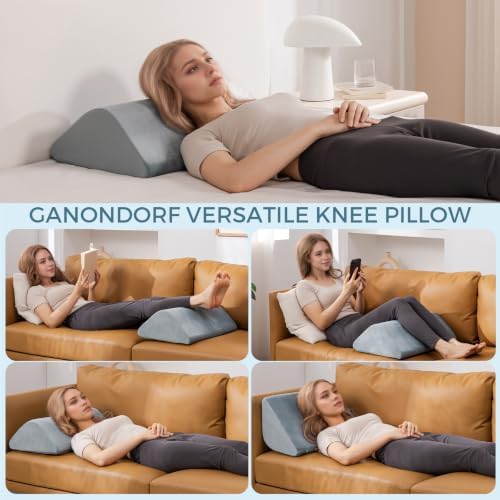Knee Wedge Pillow 6.3'' for Post-Surgery Recovery-Leg Elevation Support for - Image 4