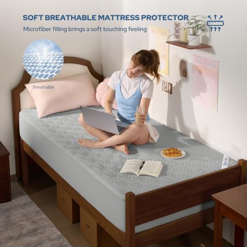 BEDLORE Waterproof Mattress Protector, Twin XL Size Mattress Pad - Image 6