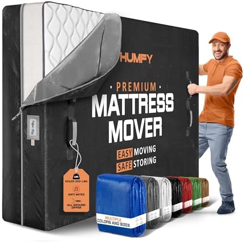 Mattress Bags For Moving With 8 Handles – Twin XL Mattress Moving Bag – by HUMFY