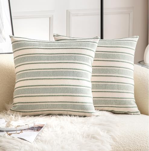 Cethom Decorative Boho Throw Pillow Covers, Farmhouse Textured Pillow Case by Cethom