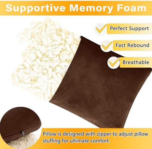 1 MIDDLE ONE 2 Pack Small Pillow, Memory Foam Mini Pillow 11 X 7 Inches - Image 2