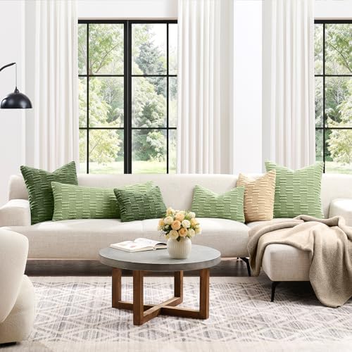 Kevin Textile 20x54 Inch Long Body Lumbar Pillow Cover 1 Pack Soft Plush Stripe - Image 6