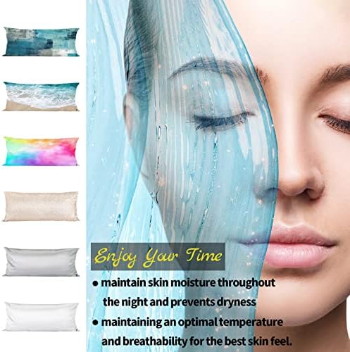 Satin Pillowcase, Abstract Art, 20 x 54 inches, Digital Printing, Hidden Zipper - Image 3