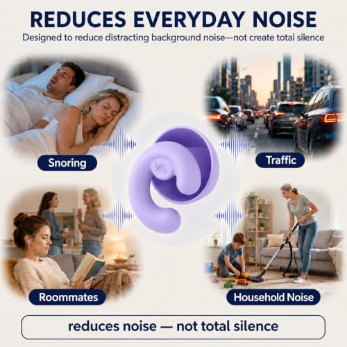 Noise Cancelling Ear Plugs Sleep 33dB NRR Side Sleep Small Ear - Image 5