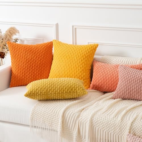 Kevin Textile Soft Corduroy 16"x24" Pillow Cover 1 Pack, Mustard Yellow - Image 6
