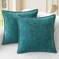 CaliTime Decorative Couch Throw Pillow Covers 26 X 26 Inches Teal by CaliTime