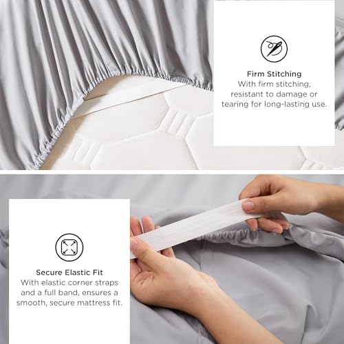 Bedsure Twin XL Sheet Sets, Dorm Bedding, GentleSoft Breathable Extra Long Twin - Image 4
