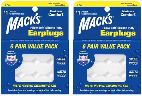 Mack's Pillow Soft Silicone Earplugs by Macks