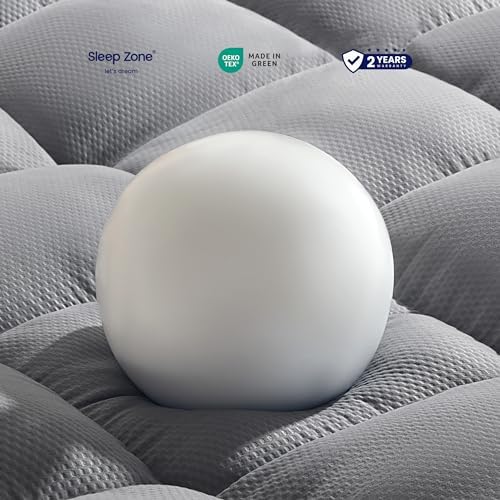 SLEEP ZONE Mattress Topper King Size, Extra Thick Fitted Mattress Pad - Image 5