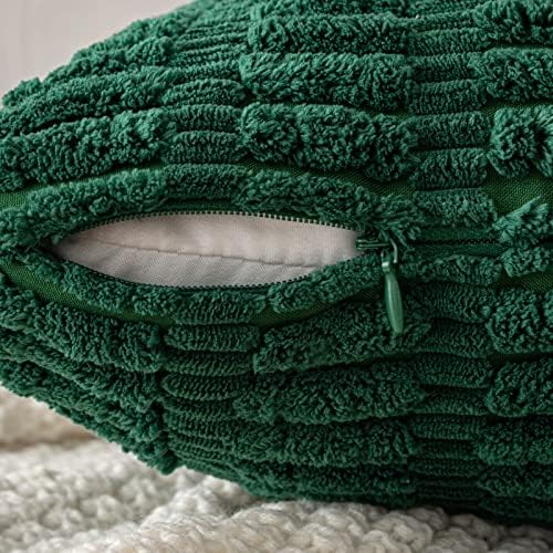 MIULEE Christmas Euro Sham Decorative Throw Pillow Covers 26x26 Dark Green Pack - Image 5