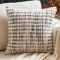 Aeckself Boho Chenille Tufted Pillow Cover 18 x 18 Inch, Decorative Square by AECKSELF