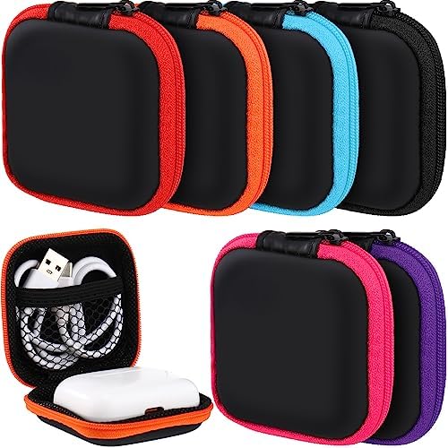 Sweetude 30 Sets Earbuds Case Pouch Square EVA Holder by Sweetude