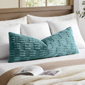 Kevin Textile 20x54 Inch Long Body Lumbar Pillow Cover 1 Pack Soft Plush Stripe by KevinTextile