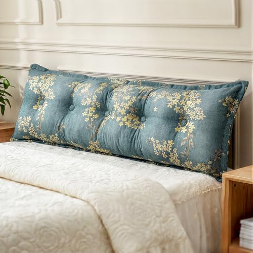 WOWMAX Headboard Pillow Queen Bolster Reading Pillow by WOWMAX